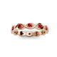 3 - Breanna 2.20 mm Red Garnet Eternity Band 