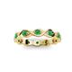 3 - Breanna 2.20 mm Emerald Eternity Band 