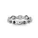 3 - Breanna 2.20 mm White Sapphire Eternity Band 