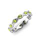 4 - Breanna 2.20 mm Peridot Eternity Band 