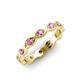 4 - Breanna 2.20 mm Pink Sapphire Eternity Band 