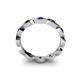 5 - Breanna 2.20 mm Blue Sapphire Eternity Band 