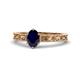 1 - Florie Classic 7x5 mm Oval Cut Blue Sapphire Solitaire Engagement Ring 