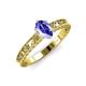 4 - Florie Classic 7x5 mm Oval Cut Tanzanite Solitaire Engagement Ring 