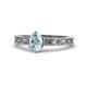 1 - Florie Classic 7x5 mm Oval Cut Aquamarine Solitaire Engagement Ring 