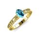 4 - Florie Classic 7x5 mm Oval Cut London Blue Topaz Solitaire Engagement Ring 