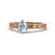 1 - Florie Classic 7x5 mm Oval Cut Aquamarine Solitaire Engagement Ring 