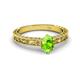 3 - Florie Classic 7x5 mm Oval Cut Peridot Solitaire Engagement Ring 