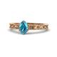 1 - Florie Classic 7x5 mm Oval Cut London Blue Topaz Solitaire Engagement Ring 