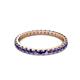 3 - Audrey 2.40 mm Iolite U Prong Eternity Band 