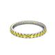 3 - Audrey 2.40 mm Yellow Sapphire U Prong Eternity Band 