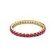 3 - Audrey 2.40 mm Ruby U Prong Eternity Band 