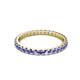 3 - Audrey 2.40 mm Tanzanite U Prong Eternity Band 