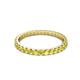 3 - Audrey 2.40 mm Yellow Sapphire U Prong Eternity Band 