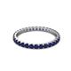 3 - Audrey 2.40 mm Blue Sapphire U Prong Eternity Band 