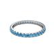 3 - Audrey 2.40 mm Blue Topaz U Prong Eternity Band 