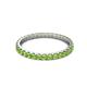 3 - Audrey 2.40 mm Peridot U Prong Eternity Band 
