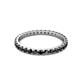 3 - Audrey 2.40 mm Black Diamond U Prong Eternity Band 