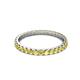 3 - Audrey 2.40 mm Yellow Diamond U Prong Eternity Band 