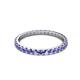 3 - Audrey 2.40 mm Tanzanite U Prong Eternity Band 