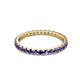 3 - Audrey 2.40 mm Iolite U Prong Eternity Band 