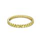 3 - Audrey 2.40 mm Yellow Diamond U Prong Eternity Band 