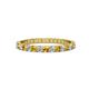 1 - Audrey 2.40 mm Citrine and Diamond U Prong Eternity Band 