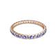 3 - Audrey 2.00 mm Tanzanite and Diamond Eternity Band 