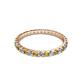 3 - Audrey 2.00 mm Citrine and Diamond Eternity Band 