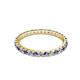 3 - Audrey 2.00 mm Iolite and Diamond Eternity Band 