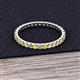 3 - Audrey 2.00 mm Yellow Sapphire and Diamond Eternity Band 