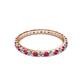 3 - Audrey 2.00 mm Ruby and Diamond Eternity Band 