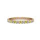 1 - Audrey 2.40 mm Yellow Sapphire and Diamond U Prong Eternity Band 