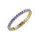 4 - Audrey 2.40 mm Tanzanite U Prong Eternity Band 