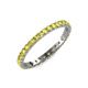 4 - Audrey 2.40 mm Yellow Diamond U Prong Eternity Band 