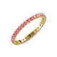 4 - Audrey 2.40 mm Pink Tourmaline U Prong Eternity Band 