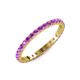 4 - Audrey 2.40 mm Amethyst U Prong Eternity Band 
