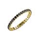 4 - Audrey 2.40 mm Black Diamond U Prong Eternity Band 