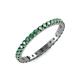 4 - Audrey 2.40 mm Lab Created Alexandrite U Prong Eternity Band 