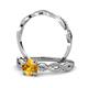 2 - Mayra Desire Citrine and Diamond Infinity Bridal Set Ring 