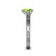 5 - Florie Classic 7x5 mm Pear Shape Peridot Solitaire Engagement Ring 
