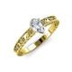 3 - Florie Classic GIA Certified 7x5 mm Pear Shape Diamond Solitaire Engagement Ring 