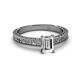 2 - Florian Classic GIA Certified 7x5 mm Emerald Shape Diamond Solitaire Engagement Ring 