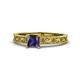 1 - Florie Classic 5.5 mm Princess Cut Iolite Solitaire Engagement Ring 