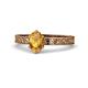 1 - Cael Classic 7x5 mm Oval Shape Citrine Solitaire Engagement Ring 
