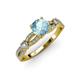 4 - Senna Desire Aquamarine and Diamond Engagement Ring 