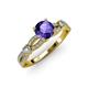 4 - Senna Desire Iolite and Diamond Engagement Ring 
