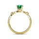 5 - Senna Desire Emerald and Diamond Engagement Ring 