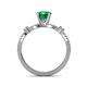 5 - Senna Desire Emerald and Diamond Engagement Ring 