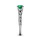 6 - Senna Desire Emerald and Diamond Engagement Ring 